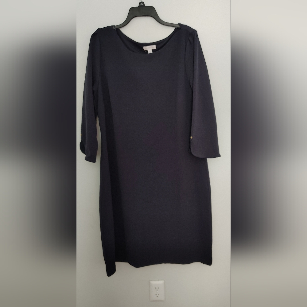 Charter Club Navy Long Sleeve Dress